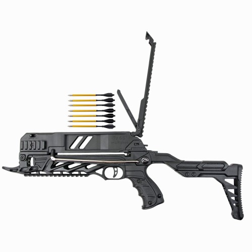 Preview: Buchner, pistol crossbow, model Sobek, 80 lbs, 7 aluminum arrows